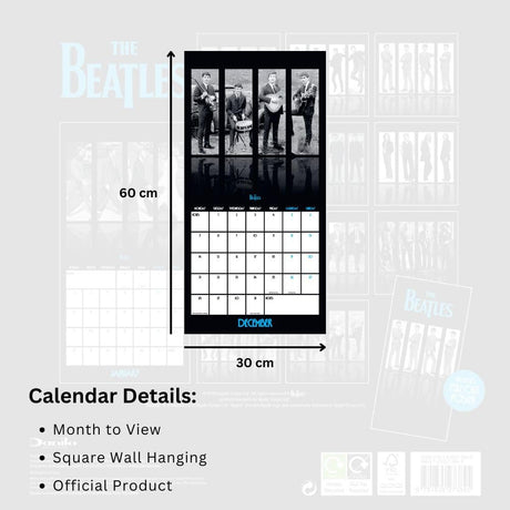 The Beatles Square Calendar 2026: 5 - Calendars By The Beatles