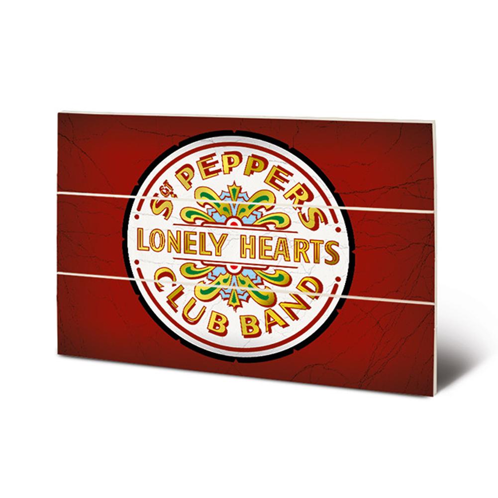 The Beatles Sgt. Pepper Wood Print: 1 - Wall Art By The Beatles