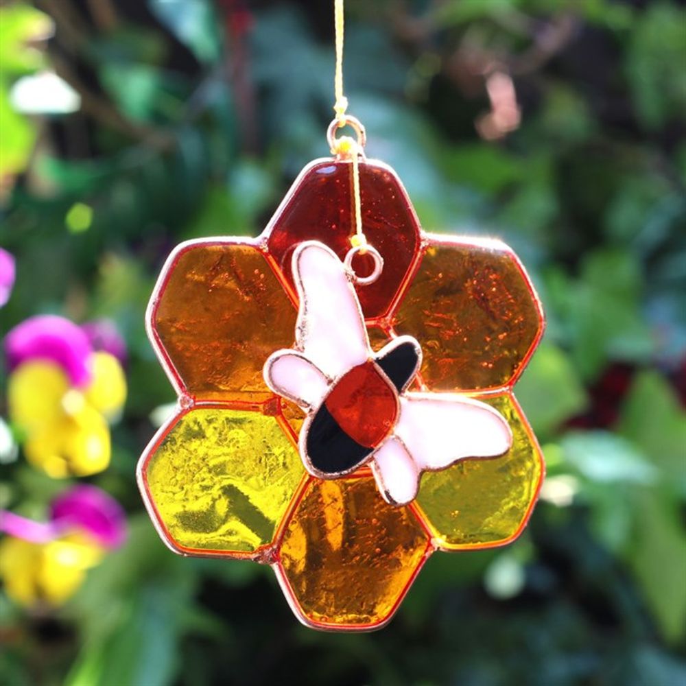 Bee and Honeycomb Suncatcher: 1 - Suncatchers By Gift Moments