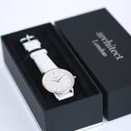 Bespoke Architect Blanc Watch Silver White Strap - Shop Watches At Gift Moments - 2