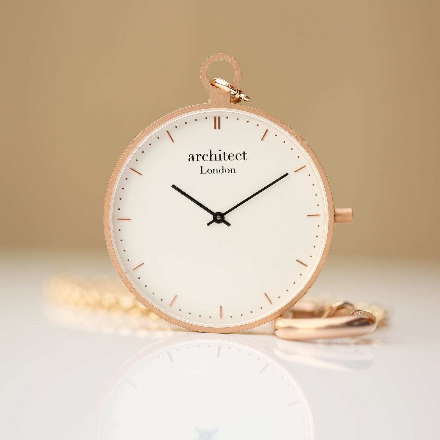 Bespoke Architect Modern Pocket Watches: 5 - Rose Gold - Watches By Architect Watches