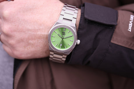 Bespoke Architect Wave Watch in Lime Surge: 4 - Watches By Architect Watches