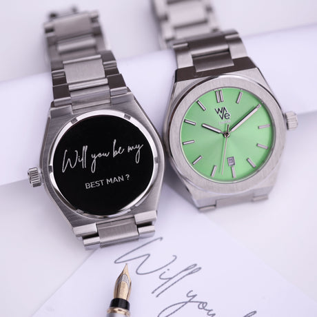 Bespoke Architect Wave Watch in Lime Surge: 1 - Watches By Architect Watches