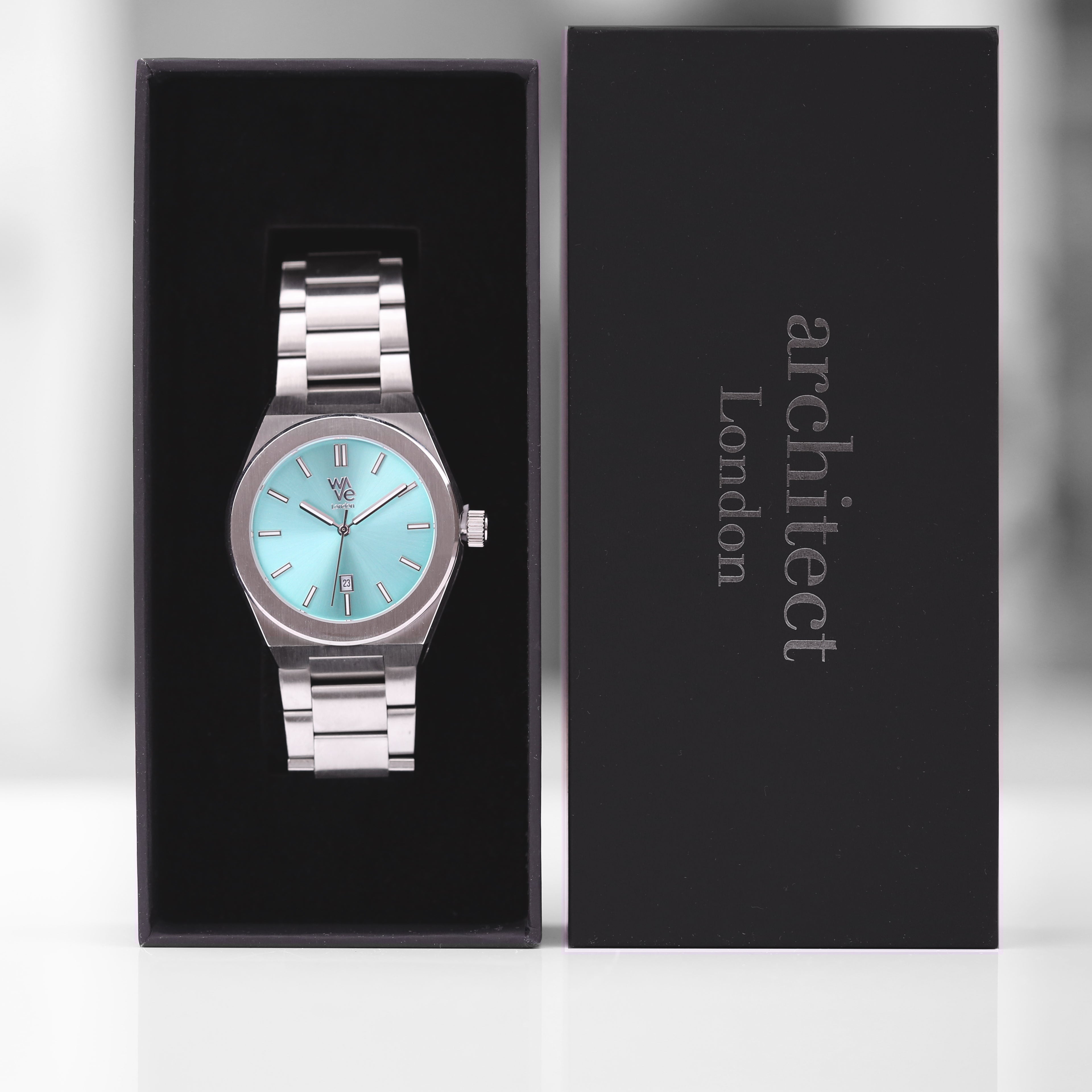 Bespoke Architect Wave Watch in Ocean Blue - Shop Watches At Gift Moments - 1