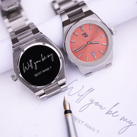 Bespoke Architect Wave Watch in Peach Breeze: 3 - Watches By Architect Watches