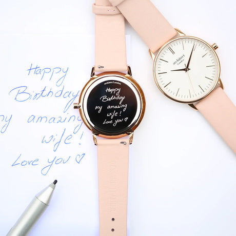 Bespoke Ladies Architēct Blanc Watch Light Pink: 1 - Watches By Architect Watches