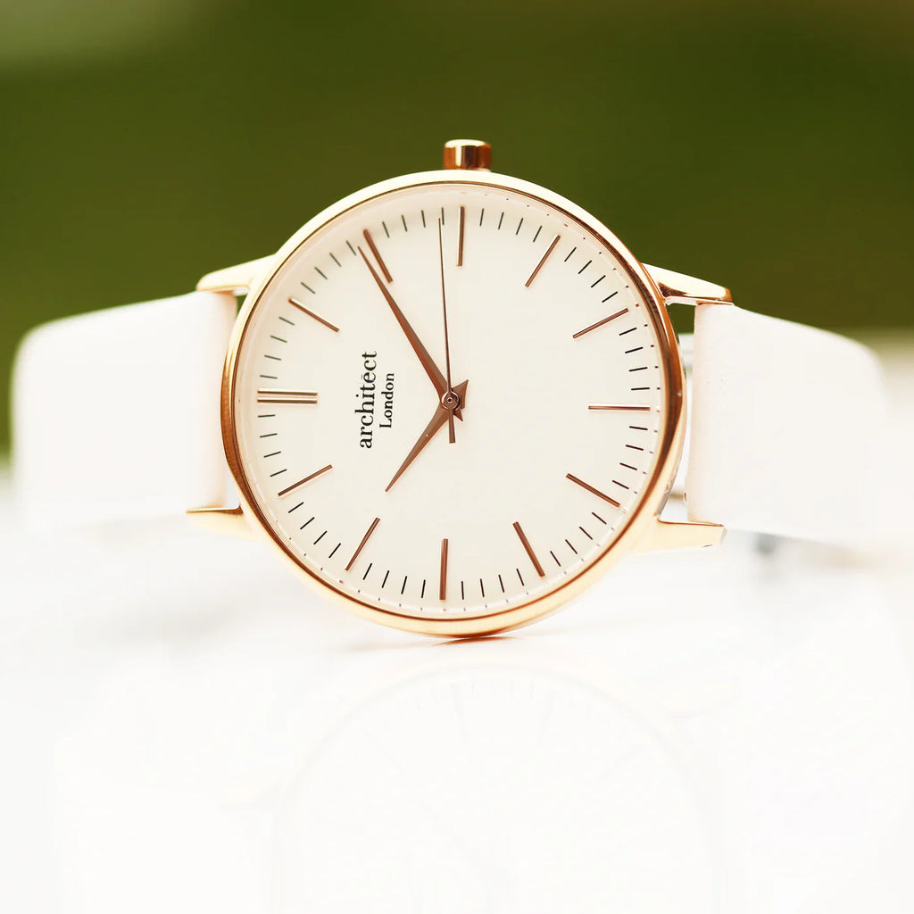 Bespoke Ladies Architēct Blanc Watch White - Shop Watches At Gift Moments - 4