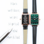 Bespoke Ladies Architēct Lille Watch Pine Green - Shop Watches At Gift Moments - 1