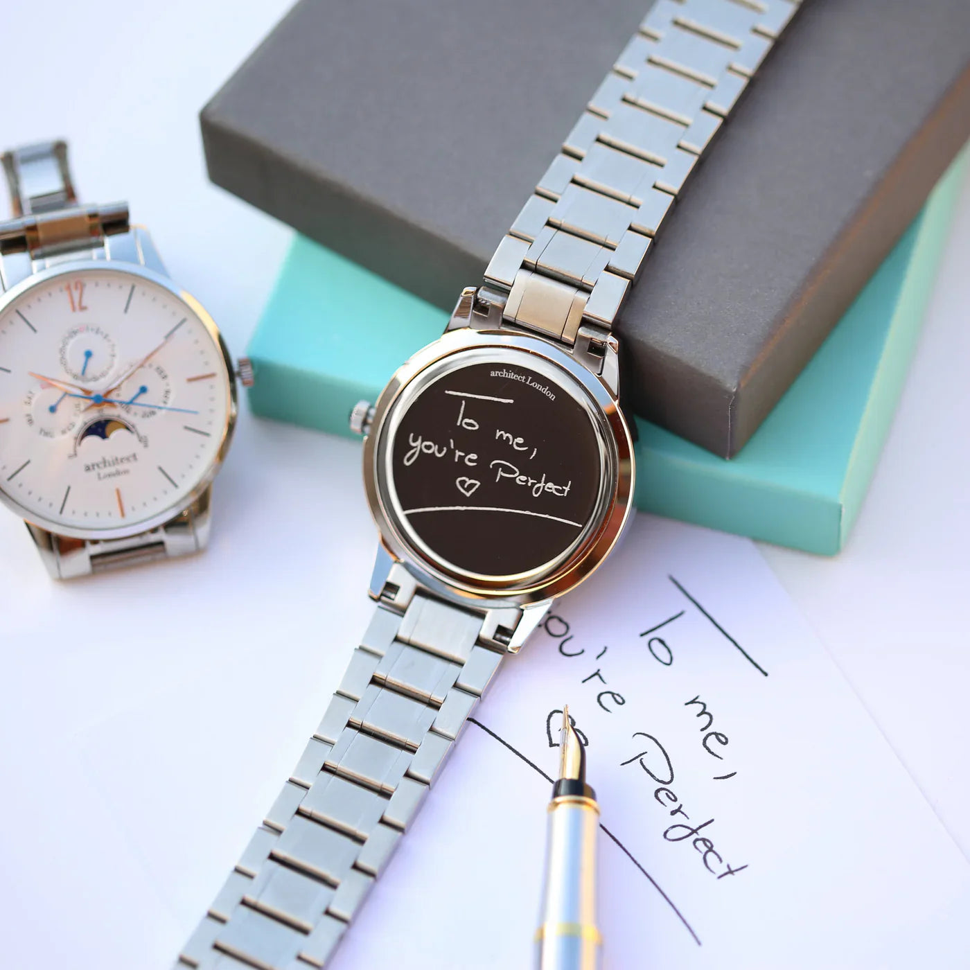 Bespoke Men’s Architect Apollo Watch White - Shop Watches At Gift Moments - 5