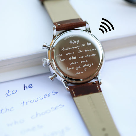 Bespoke Men’s Architect Blue Motivator Walnut Contactless Payment Watch: 6 - Watches By Architect Watches