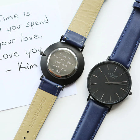 Bespoke Men’s Architect Minimalist Watch Admiral Blue: 1 - Watches By Architect Watches