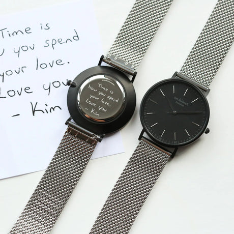 Bespoke Men’s Architect Minimalist Watch Silver Mesh: 1 - Watches By Architect Watches