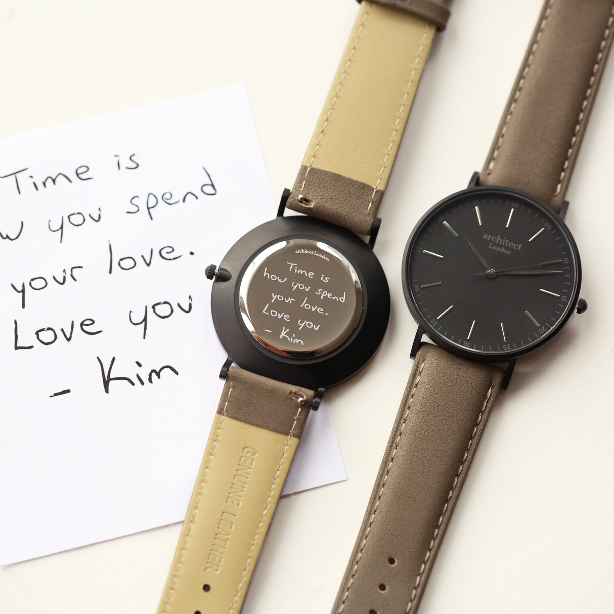 Bespoke Men’s Urban Grey Minimalist Watch: 1 - Watches By Architect Watches