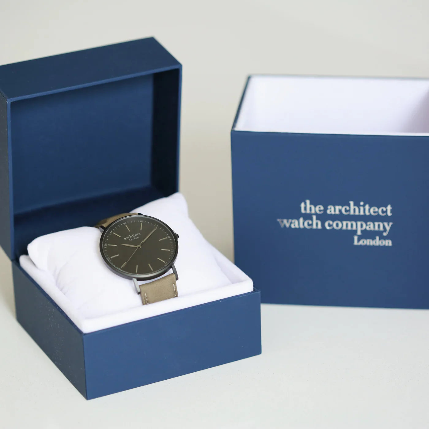 Bespoke Men’s Architect Minimalist Watch Urban Grey - Shop Watches At Gift Moments - 4