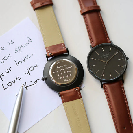Bespoke Men’s Architect Minimalist Watch Walnut: 1 - Watches By Architect Watches