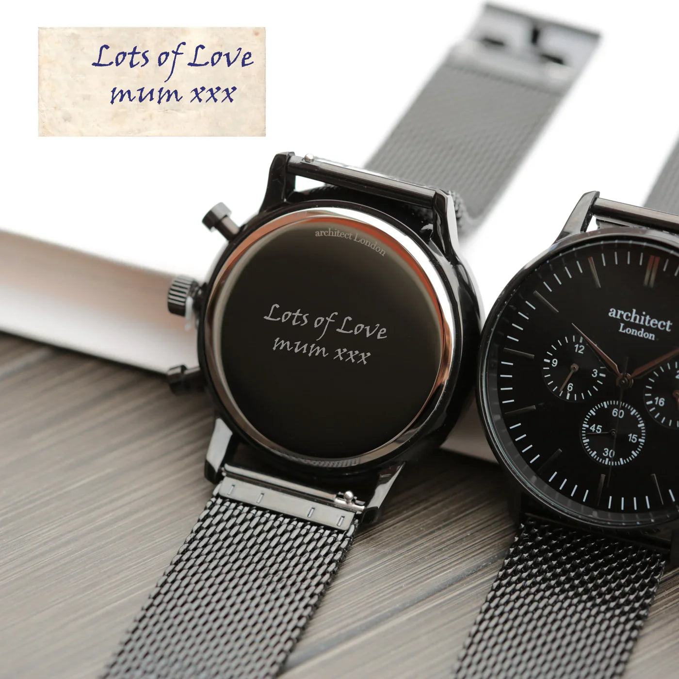 Bespoke Men’s Architect Motivator Black Mesh: 4 - Watches By Architect Watches