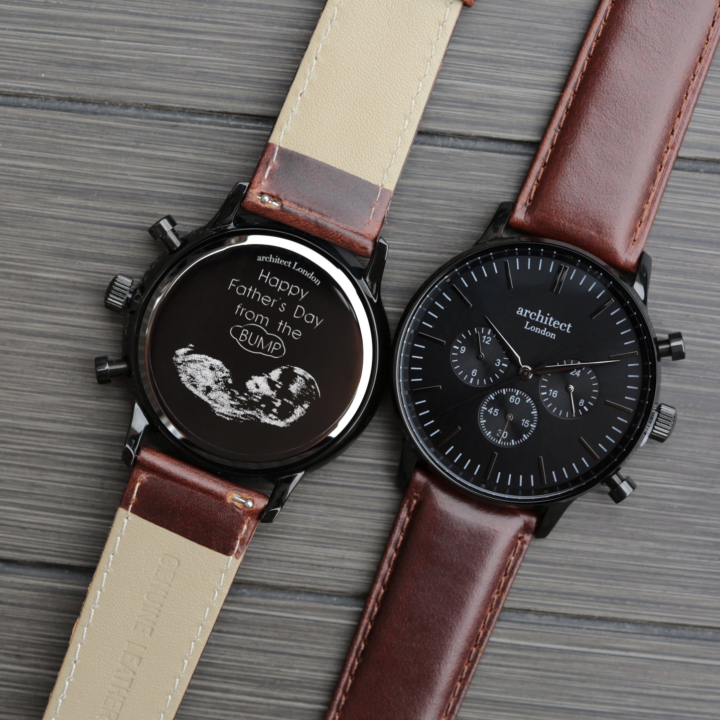Bespoke Men’s Architect Motivator Black Walnut: 2 - Watches By Architect Watches