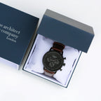 Bespoke Men’s Architect Motivator Black Walnut - Shop Watches At Gift Moments - 6