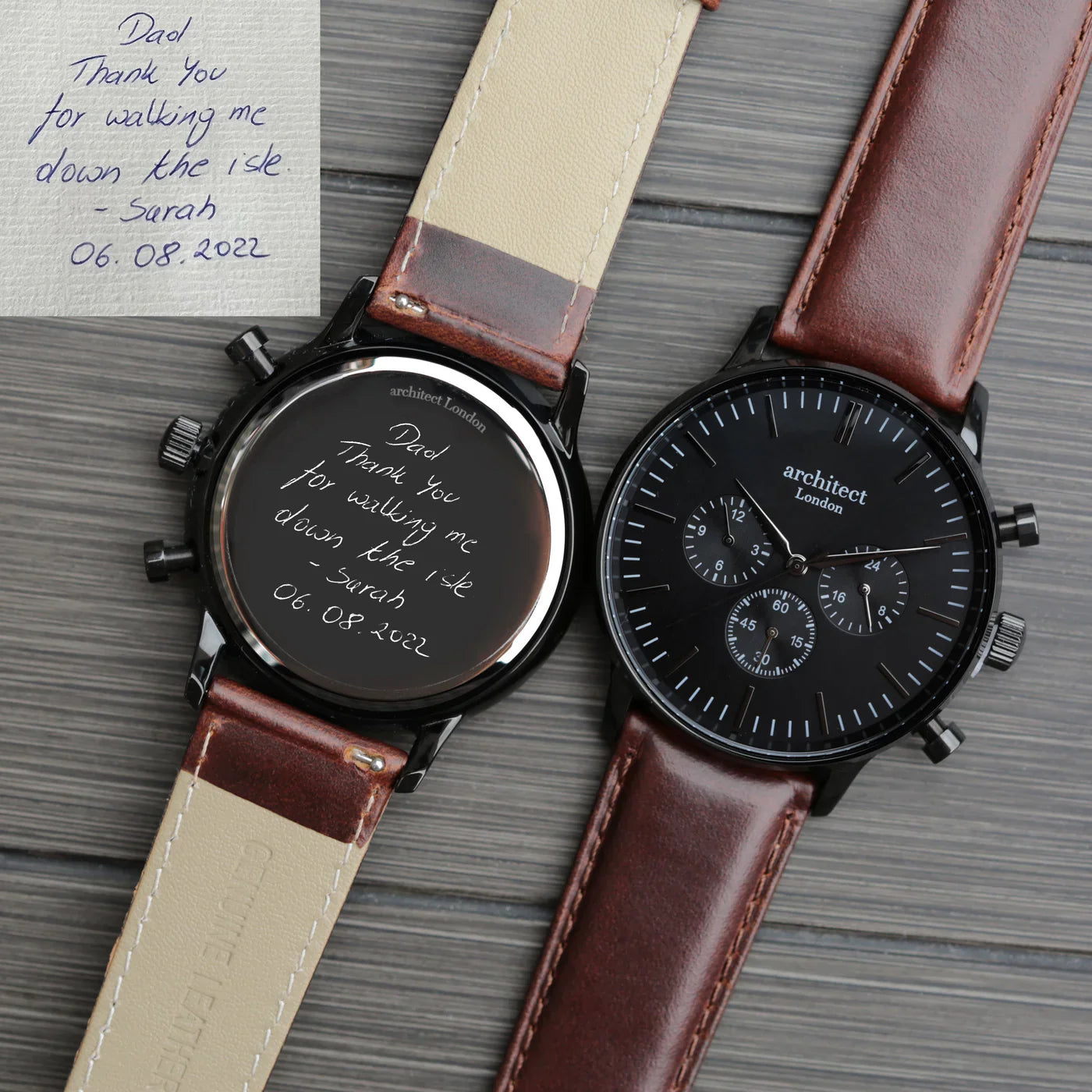 Bespoke Men’s Architect Motivator Black Walnut - Shop Watches At Gift Moments - 1
