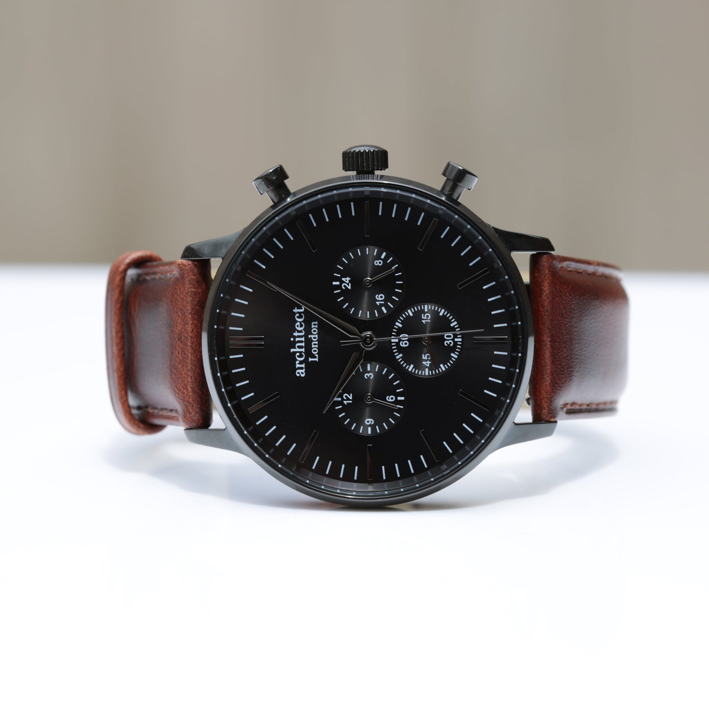 Bespoke Men’s Architect Motivator Walnut Contactless Payment Watch: 6 - Watches By Architect Watches