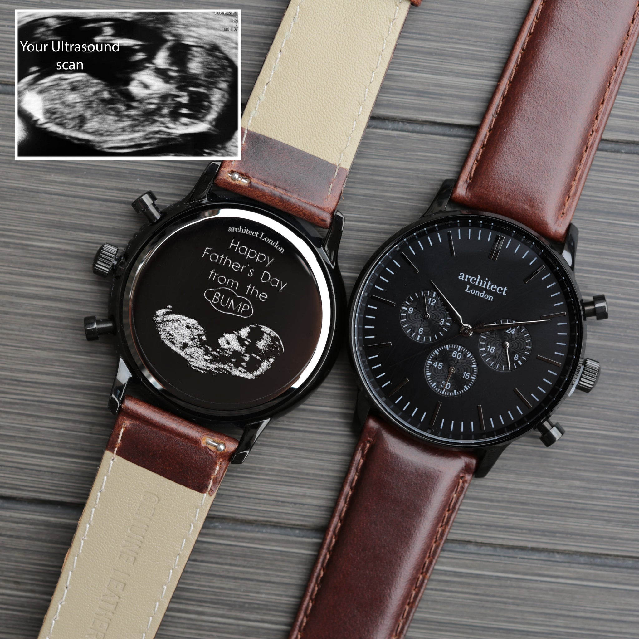 Bespoke Men’s Architect Motivator Walnut Contactless Payment Watch: 4 - Watches By Architect Watches