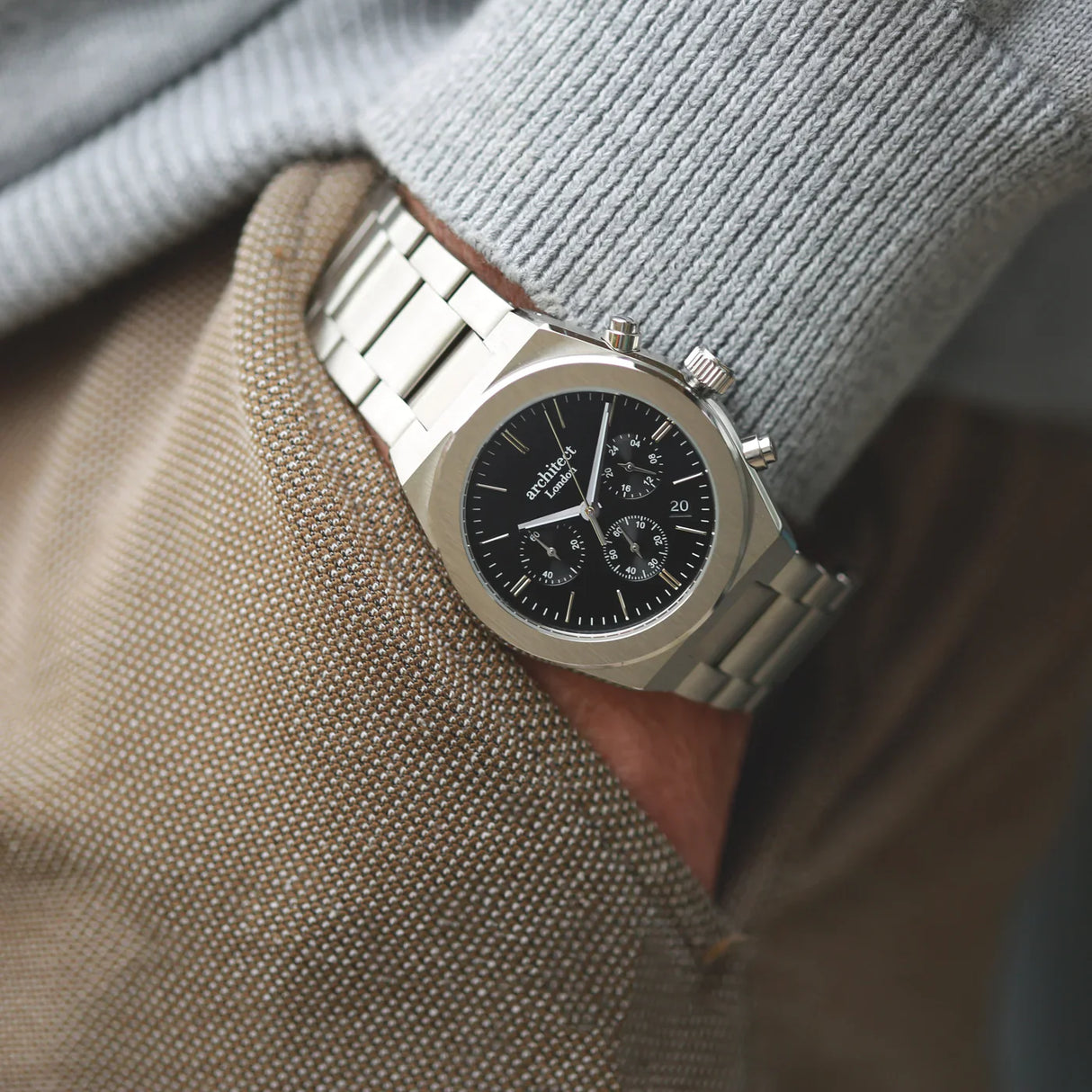 Personalised Architect Orbix Black Watch: 4 - Watches By Architect Watches