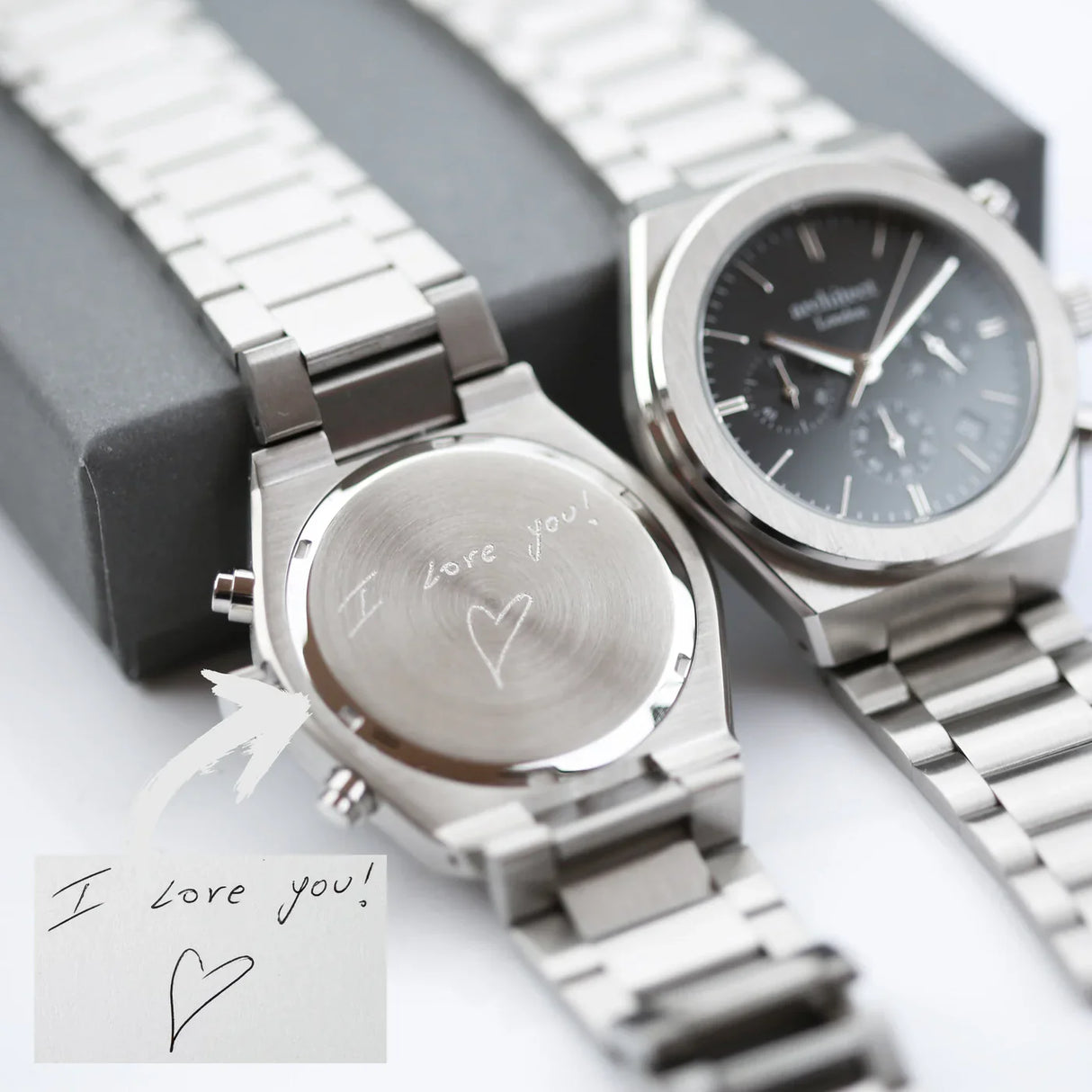 Personalised Architect Orbix Black Watch: 3 - Watches By Architect Watches