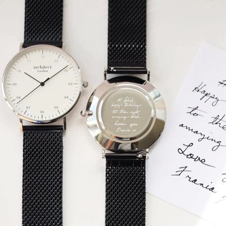 Bespoke Men’s Architect Zephyr Watch Pitch Black Mesh: 5 - Watches By Architect Watches