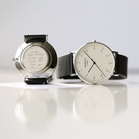 Bespoke Men’s Architect Zephyr Watch Pitch Black Mesh: 3 - Watches By Architect Watches