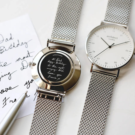 Bespoke Men’s Architect Zephyr Watch Silver Mesh: 1 - Watches By Architect Watches