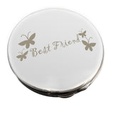Best Friend Butterfly Compact Mirror: 2 - Compact Mirrors By Gift Moments
