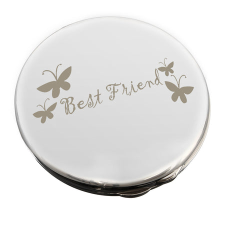 Best Friend Round Compact Mirror - Shop Compact Mirrors At Gift Moments - 2