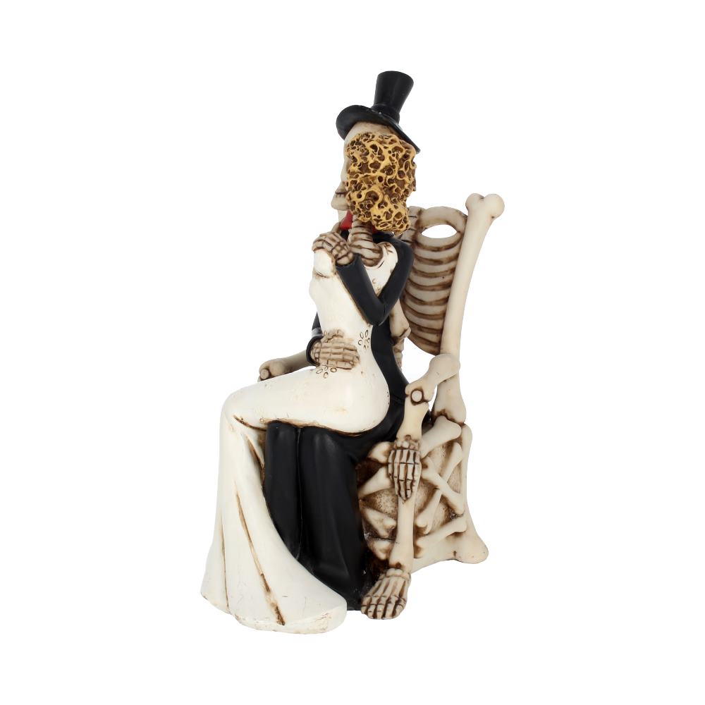 For Better For Worse Gothic Sugar Skull Bride Groom Figurine Wedding Ornament: 3 - Figurines Medium (15-29cm) By Gift