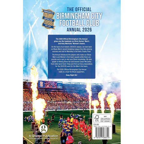 Birmingham City FC Annual 2026: 4 - Books By Birmingham City