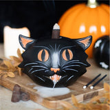 Black Cat Backflow Incense Burner: 1 - Incense Holders By Gift Moments