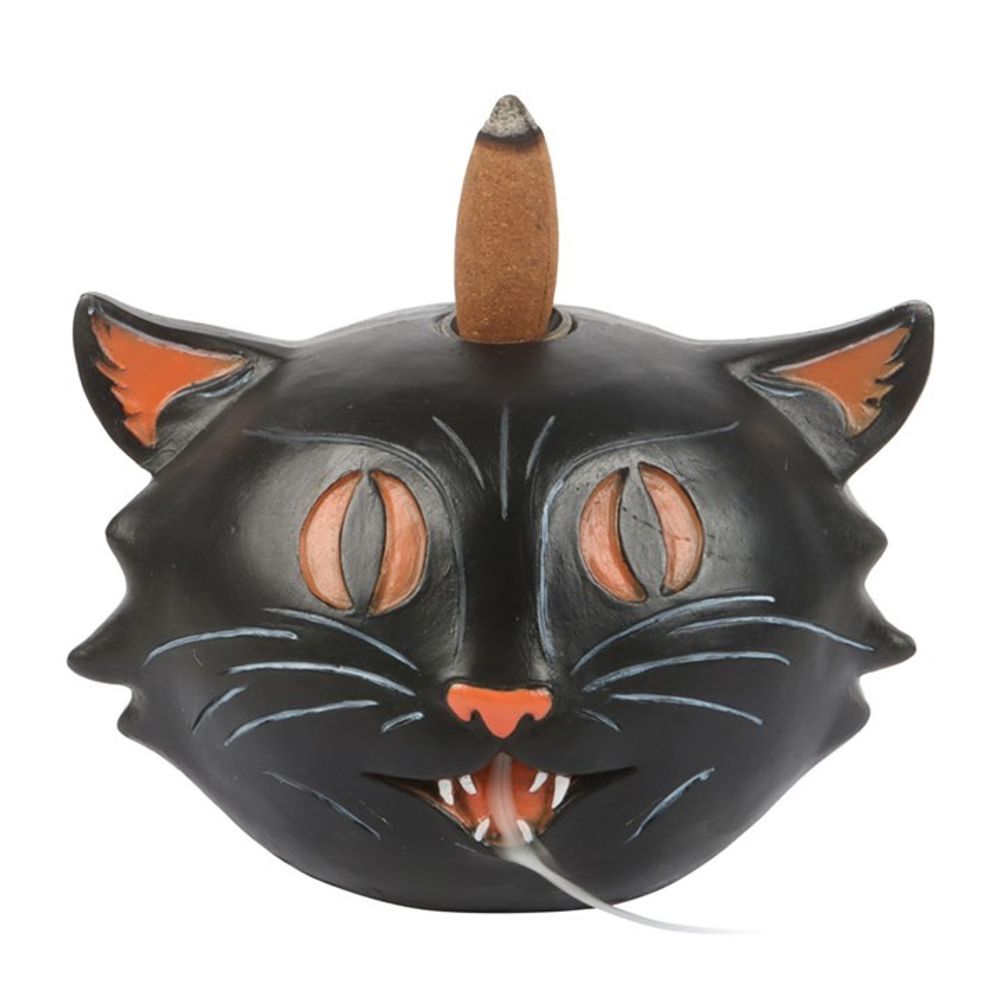 Black Cat Backflow Incense Burner: 2 - Incense Holders By Gift Moments