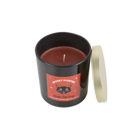 Black Cat Curse Cinnamon Orange Candle: 2 - Candles By Gift Moments