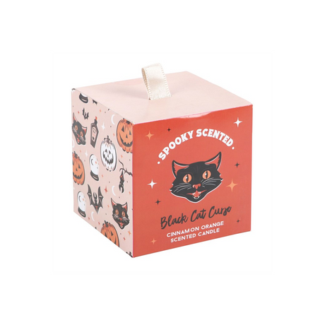 Black Cat Curse Cinnamon Orange Candle: 3 - Candles By Gift Moments
