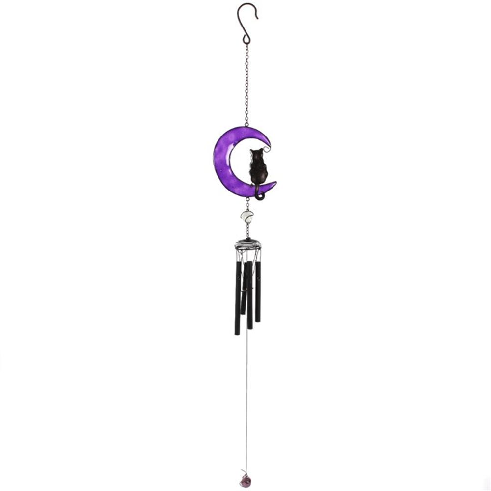 Black Cat Windchime: 2 - Wind Chimes By Gift Moments