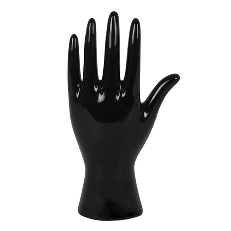 Black Ceramic Palmistry Hand Ornament: 3 - By Gift Moments
