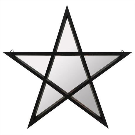 Black Framed Pentagram Mirror: 1 - By Gift Moments