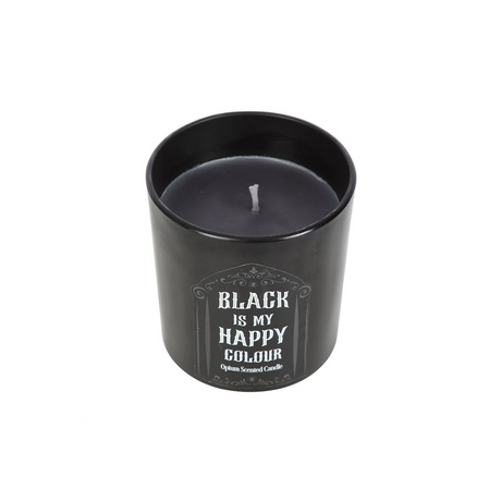 Black is My Happy Colour Opium Candle: 2 - Candles By Gift Moments