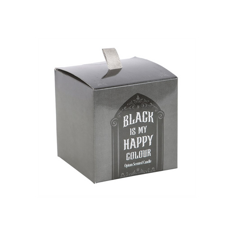 Black is My Happy Colour Opium Candle: 4 - Candles By Gift Moments