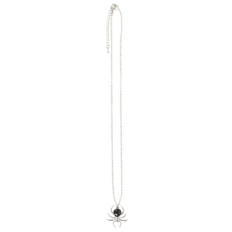 Black Obsidian Spider Pendant Necklace: 4 - Necklaces By Gift Moments