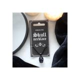 Black Stainless Steel Skull Pendant Necklace: 2 - Necklaces By Gift Moments