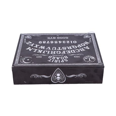 Black and White Spirit Board and Planchette Jewellery Storage Box with Mirror: 4 - Boxes By NN Designs