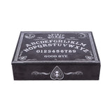 Black and White Spirit Board and Planchette Jewellery Storage Box with Mirror: 2 - Boxes By NN Designs