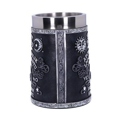 Black and White Spirit Board Tankard Mug: 3 - Tankards By NN Designs