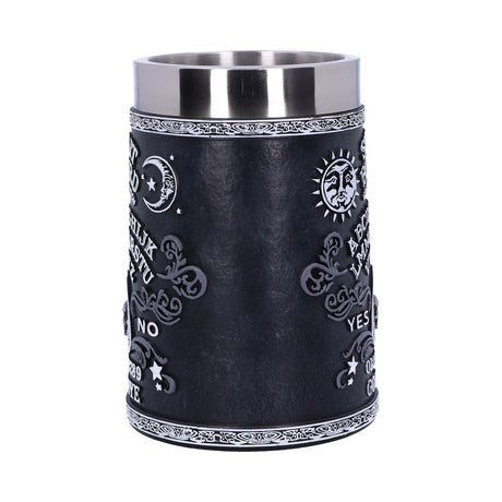 Black and White Spirit Board Tankard Mug: 5 - Tankards By NN Designs