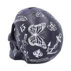Black and White Traditional Tribal Tattoo Fund Skull - Shop Money Boxes At Gift Moments - 3